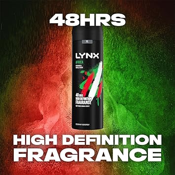 Lynx Africa Deodorant for Men Mens Deodorant Spray Body Spray Antiperspirant for Men with 48 Hours High Definition Fragrance of Squeezed Mandarin and Sandalwood Scent 200ml Pack of 6 - Image 5