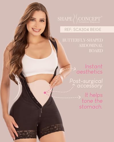 SHAPE CONCEPT Fajas Colombianas Tabla Abdominal Flattening Liposuction Abdomen Support Board Post Surgery SCA004 (Beige) - Image 5