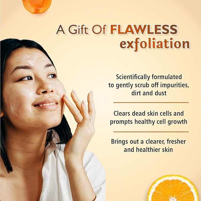 Pack of 2 Alobhic Organic Face and Neck Scrub Purifies Detoxifies Skin Improves Radiance Clear Dead Skin - Image 3