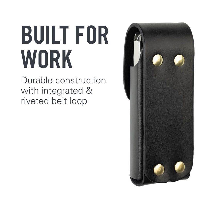 LEATHERMAN, Leather Box Sheath for Multi-Tools, Fits Skeletool, Crunch & Charge, Black - Image 4