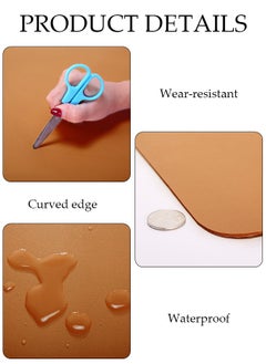 DUNISO Leather Desk Pad Protector Office Desk Mat Large Mouse Pad Non-Slip Leather Desk Blotter Laptop Desk Pad, Waterproof Desk Writing Pad for Office and Home  - Image 5