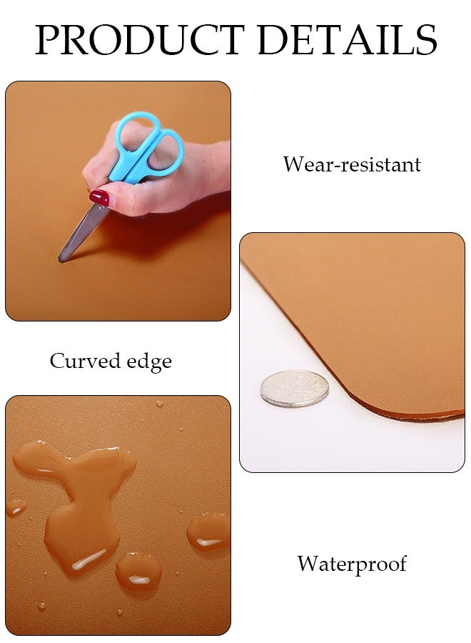 DUNISO Leather Desk Pad Protector Office Desk Mat Large Mouse Pad Non-Slip Leather Desk Blotter Laptop Desk Pad, Waterproof Desk Writing Pad for Office and Home  - Image 5
