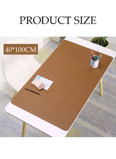 DUNISO Leather Desk Pad Protector Office Desk Mat Large Mouse Pad Non-Slip Leather Desk Blotter Laptop Desk Pad, Waterproof Desk Writing Pad for Office and Home  - Image 4