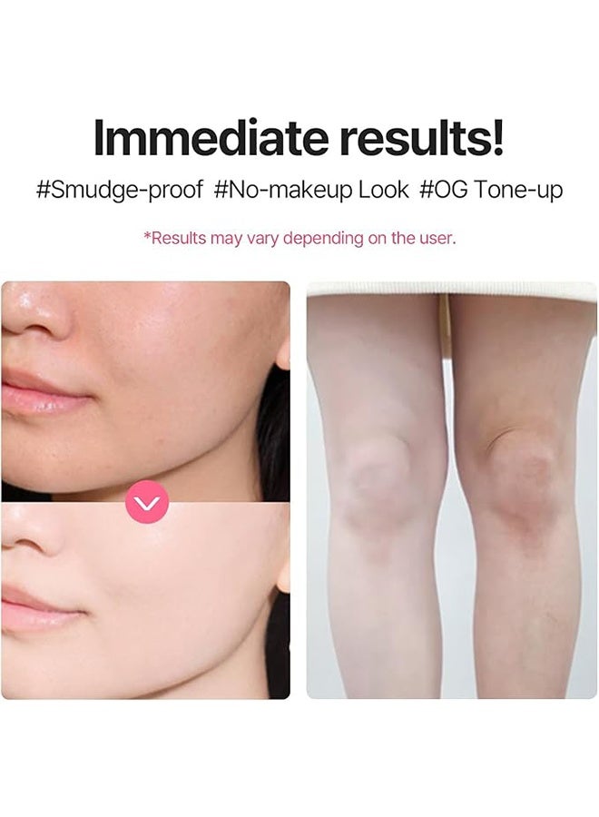 COSNORI Whitening Dress Tone Up Cream 50ml, Brightening Skin, Quick Skin Tone Balancer, Evens Out Complexion, No Makeup Natural Look - Image 5