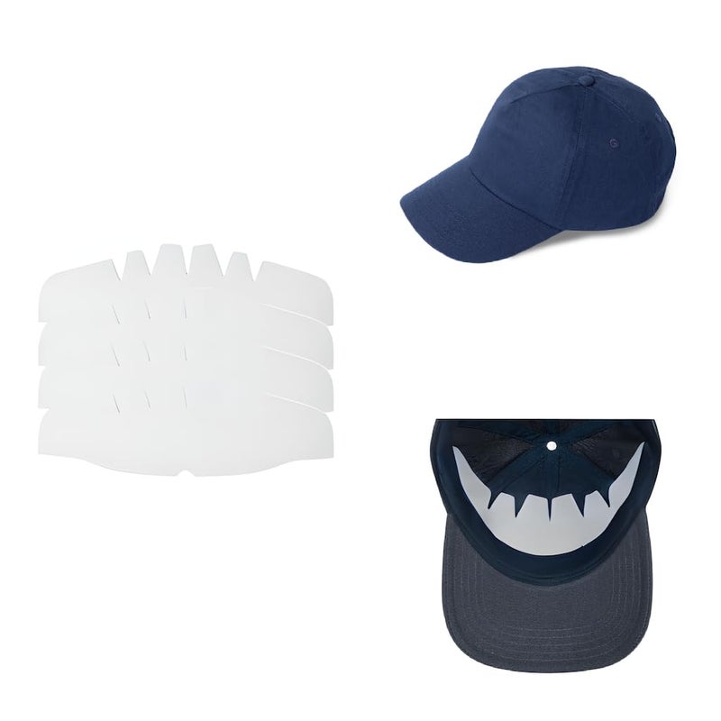 Shapers Image 4Pk White Eva Foam Baseball Caps Crown Inserts Shapers for Fitted Caps Snapback Hats Washable Reusable Sports Liner - Image 1