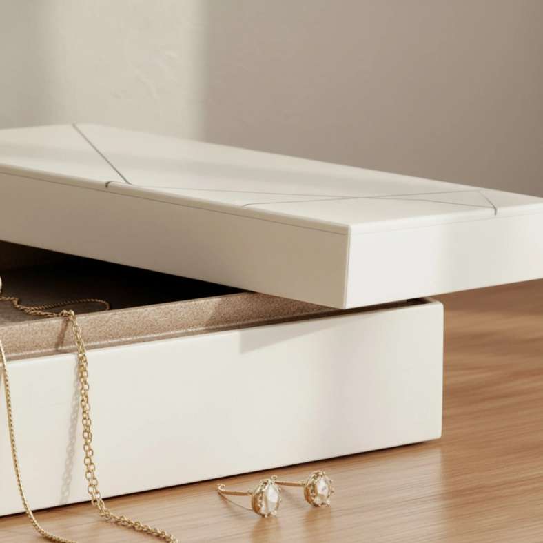 Pan Home Arya Resin Decor Box 20x13x5cm - White - 112DVE9900249 - Image 2