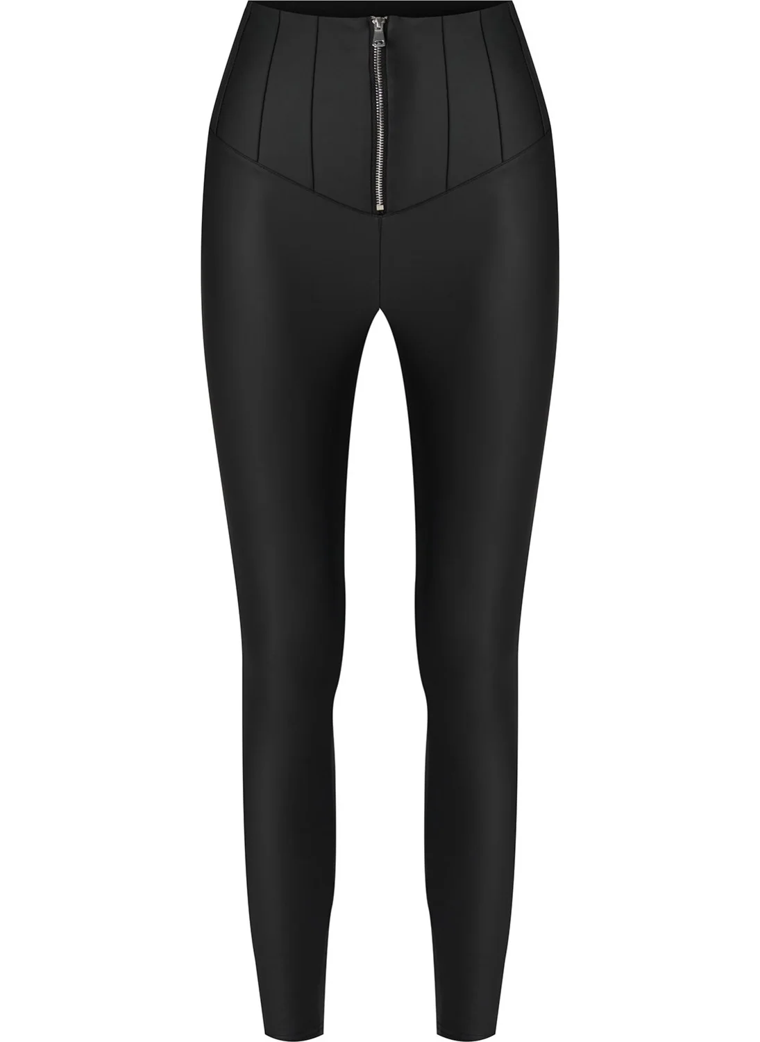 كوزو Zipper Detailed Leggings Black