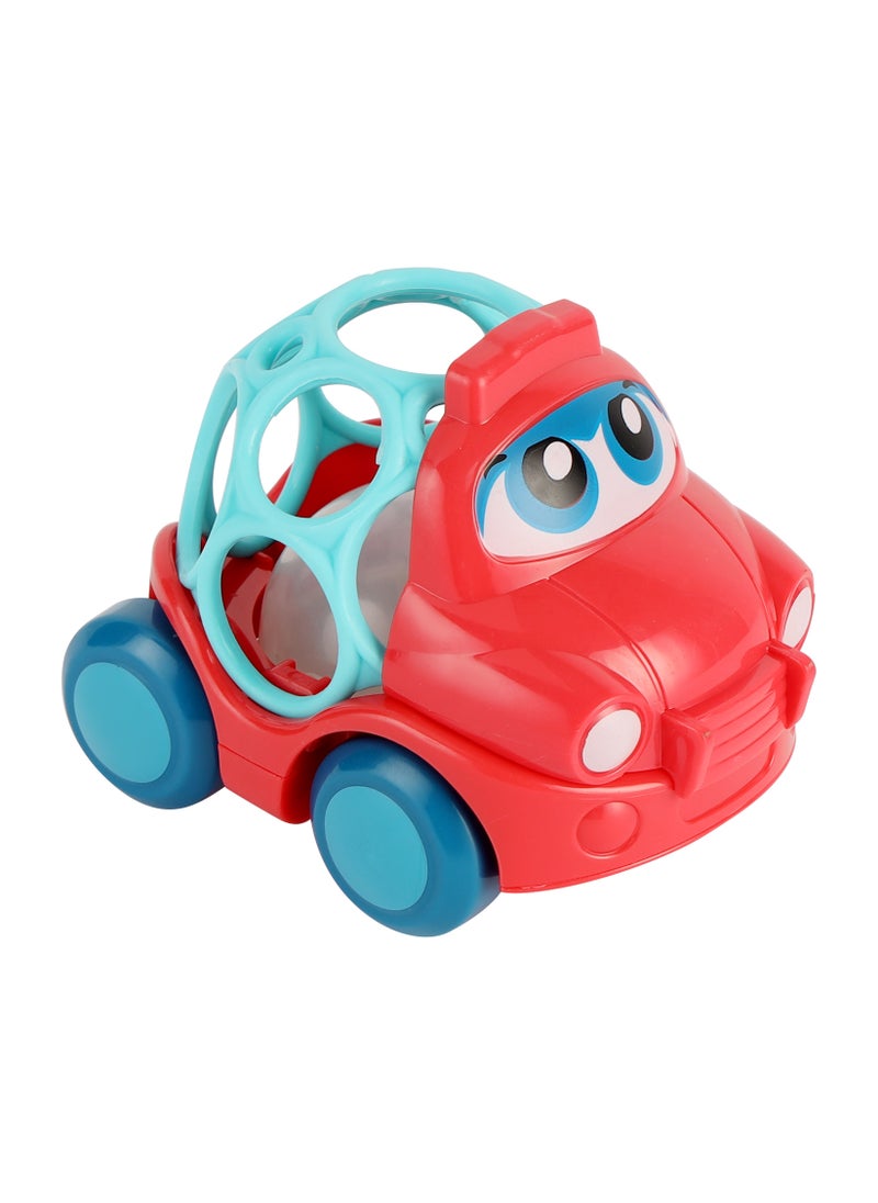 turtees - Turtees™ Colorful Attractive Plastic Non-Toxic Soft Baby Rattle Toys for Babies Fun Time (Red) - Image 1