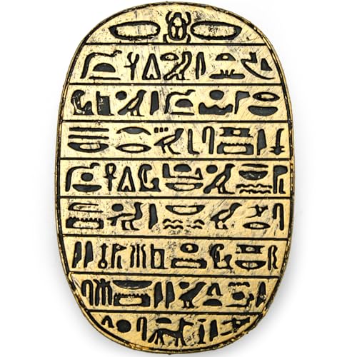 TRANSGOOD Egyptian Scarab Collectible Figurine Ancient Statue Hand Painted Sculpture - Image 4