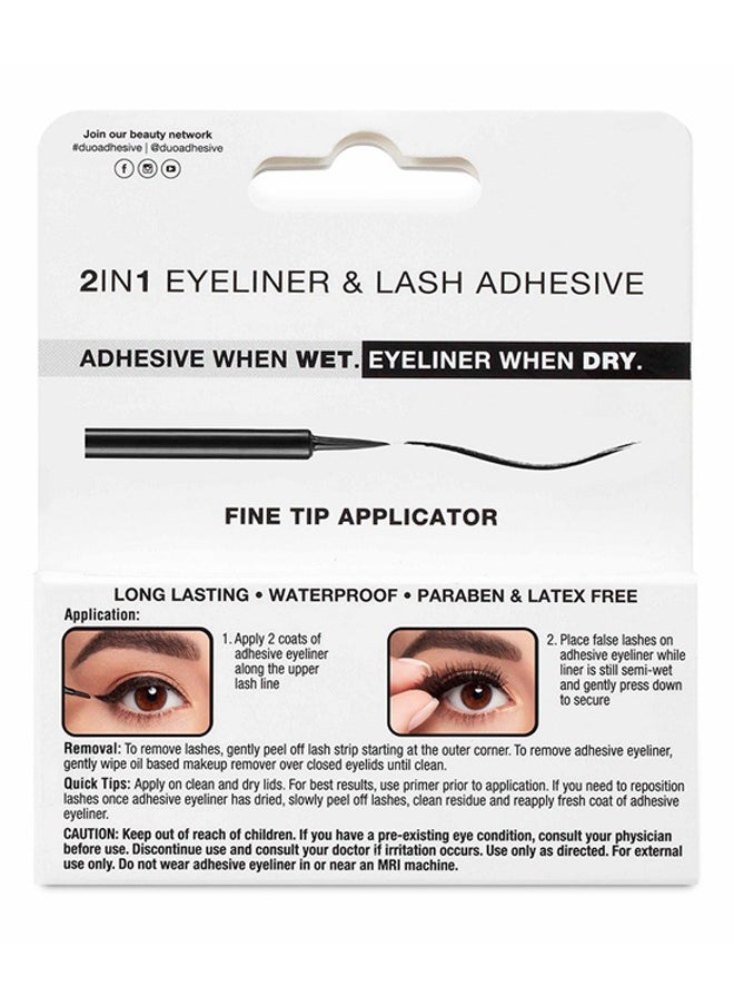 Duo Line It Lash It Adhesive Eyeliner – 3.5g, Long-Lasting Lash Glue and Liner