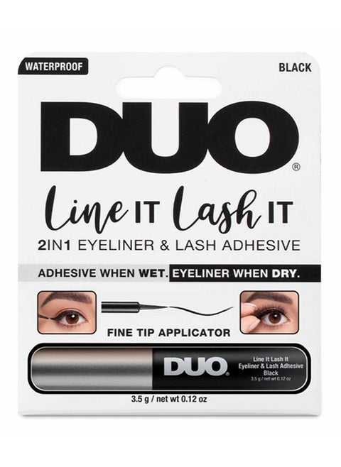 Duo Line It Lash It Adhesive Eyeliner – 3.5g, Long-Lasting Lash Glue and Liner