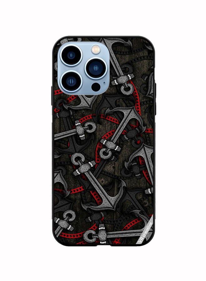 VR CREATIVE Protective Case Cover For Apple iPhone 14 Pro Anchor Leggings Design Multicolour - Image 1