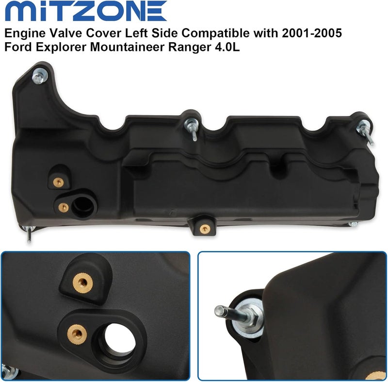 MITZONE غطاء صمام المحرك من MITZONE الجانب الأيسر لسيارات فورد إكسبلورر، ماونتينيير، رينجر 2001-2005 4.0L - Image 5