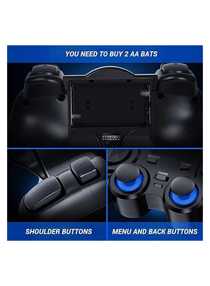 بروماس وحدة تحكم ألعاب لاسلكية USB للكمبيوتر الشخصي/الكمبيوتر المحمول (Windows XP/7/8/10) وAndroid وSteam - [أسود] (أسود) - Image 5