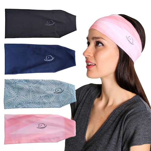 myMareCo Equestrian Headbands for Women, Under Riding Helmet Bands, Sportswear Wide Hair Wrap Suitable for Use with Bike Helmets, Yoga & Hiking - Image 1