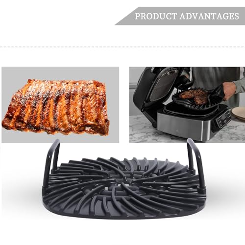 Swess Grill Grate for Ninja Foodi AG301, Griddle Pan Replacement Parts with Parchment Paper and Cleaning Brush, Fit for Ninja Foodi 5-in-1 Indoor, Non-stick Grill Accessories for AG300, AG301C, AG302, AG400 - Image 5