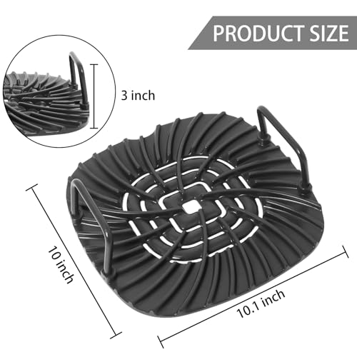 Swess Grill Grate for Ninja Foodi AG301, Griddle Pan Replacement Parts with Parchment Paper and Cleaning Brush, Fit for Ninja Foodi 5-in-1 Indoor, Non-stick Grill Accessories for AG300, AG301C, AG302, AG400 - Image 2