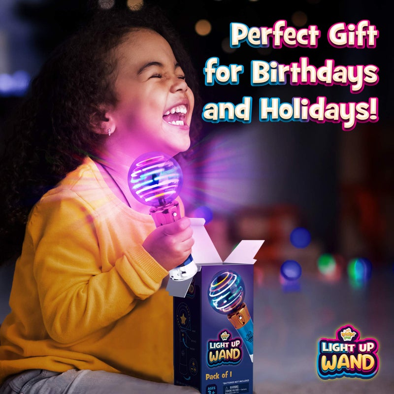 IPIDIPI TOYS عصا مضيئة دوارة من IPIDIPI TOYS للأطفال - دوار مضيء، كرة دوارة، ألعاب حسية لذوي الاحتياجات الخاصة للأطفال المصابين بالتوحد، هدايا صغيرة - Image 5