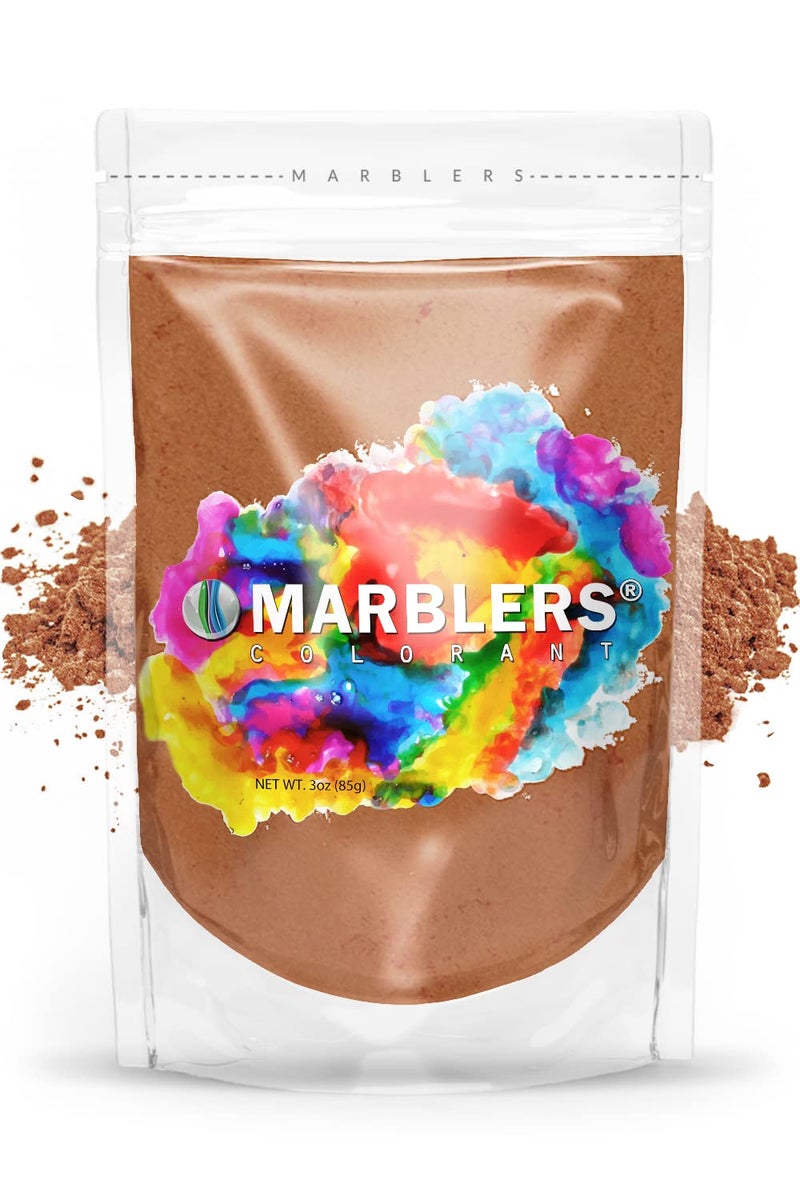 MARBLERS Mica Powder Colorant Bronze 3oz 85g Cosmetic Grade Epoxy Resin Pigment Dye NonToxic Vegan CrueltyFree Lip Gloss Nails Body Butter Bath Bomb Candle Soap Making