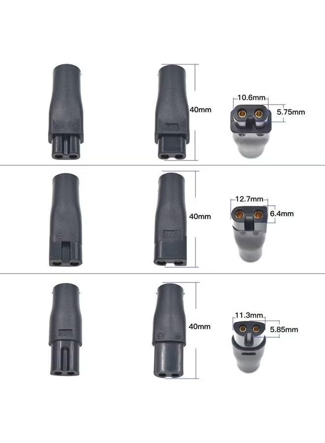 6 في 1 سلك الطاقة 5 فولت شاحن USB محول USB مناسب لكليبرز الشعر الكهربائي ، تشيخ اللحية ، والحارقة ، وأدوات الجمال ، ومصابيح المكتب ، ونقية - Image 4