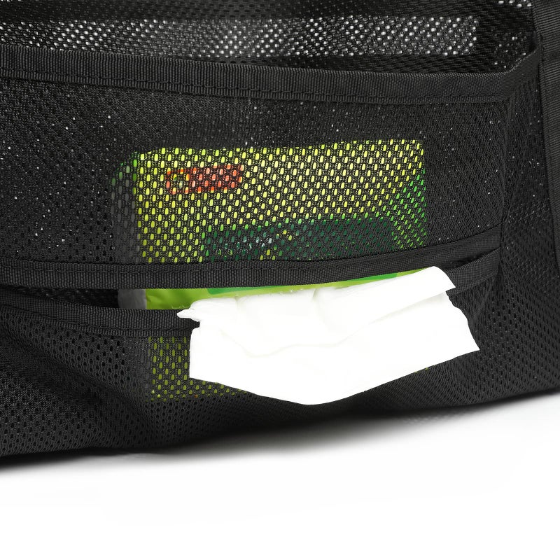 SUOVOCK Car net Pocket Handbag Holder, car Purse Holder can be Used to Store Items, Protective Barrier for Children and Pets in The Back seat of car, Helps to Drive Safely (Black) - Image 5