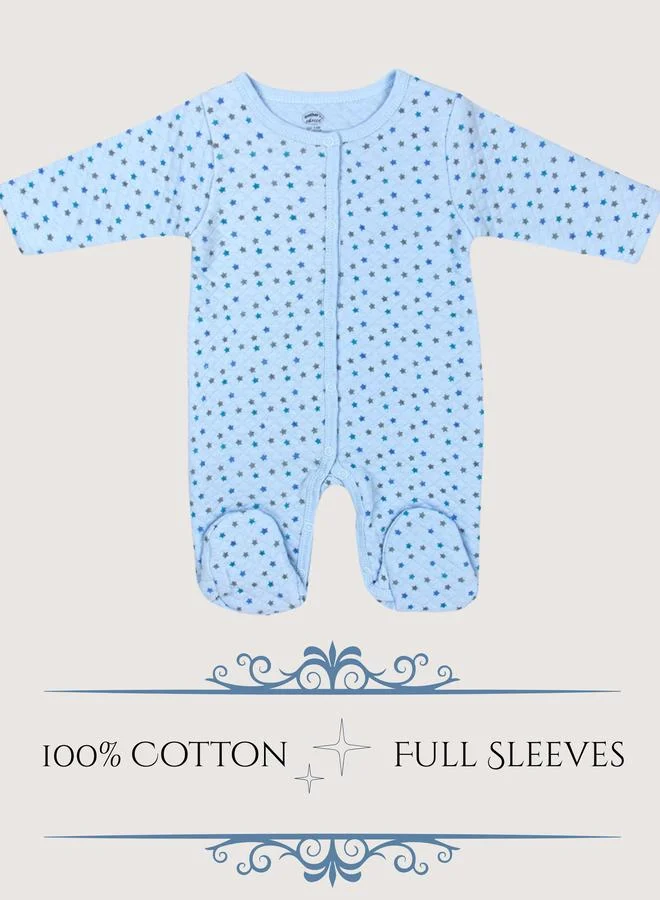 Luna & Lily Baby Quilted Star Print Sleepsuit