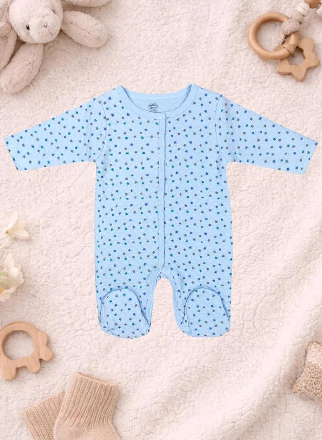 Luna & Lily Baby Quilted Star Print Sleepsuit