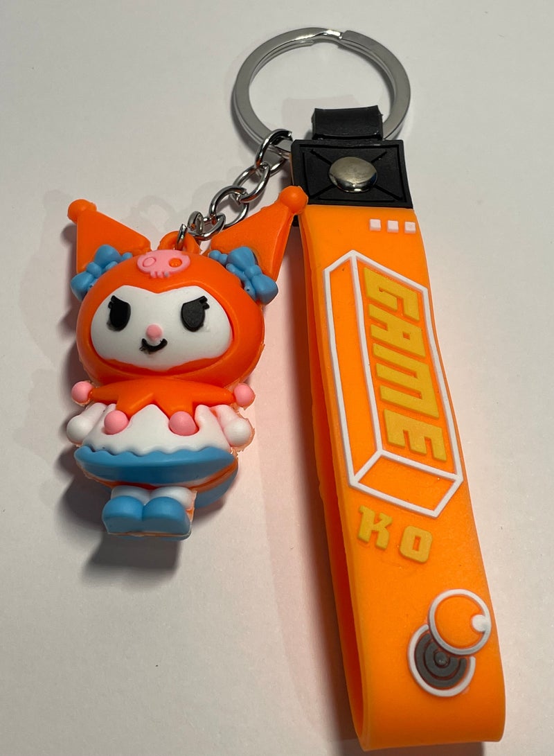 ميدالية مفاتيح كرتونية مميزة سلسلة مفاتيح بشخصية ديزني كيرومي ميلومي مع شريط يتناسب مع مفاتيح السيارة والحقيبة اكسسوار فريد وهدية ابداعية جميلة - Image 2