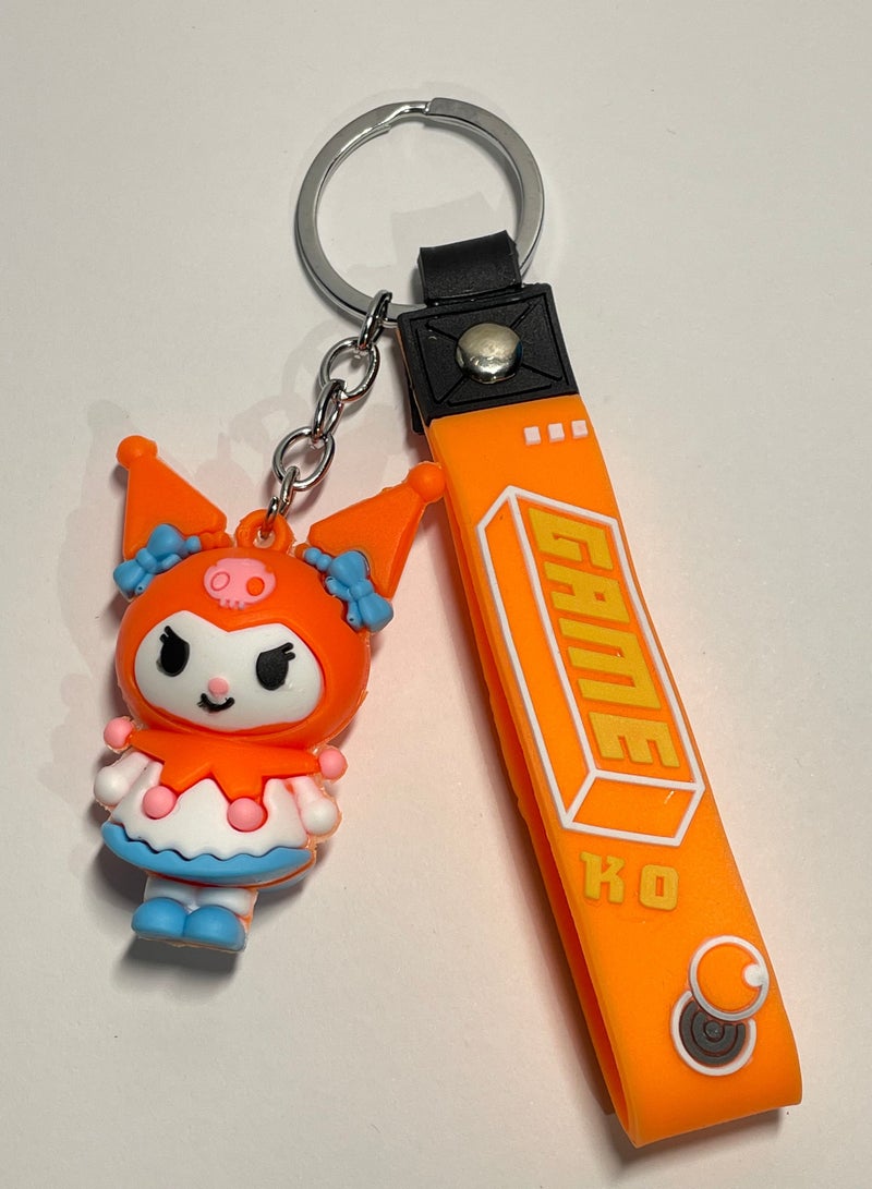 ميدالية مفاتيح كرتونية مميزة سلسلة مفاتيح بشخصية ديزني كيرومي ميلومي مع شريط يتناسب مع مفاتيح السيارة والحقيبة اكسسوار فريد وهدية ابداعية جميلة - Image 1