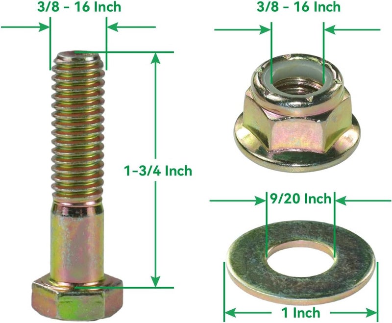 POSEAGLE 1-633109 Idler Pulley with 1-603299 Deck Wheel Replaces 116-4667, 126-4667, 126-7685, 1-633109, 633109, 132-9424, 1-603299, 68-2730, 710138, 116-9981, 103-4051, 103-5364 - Image 4