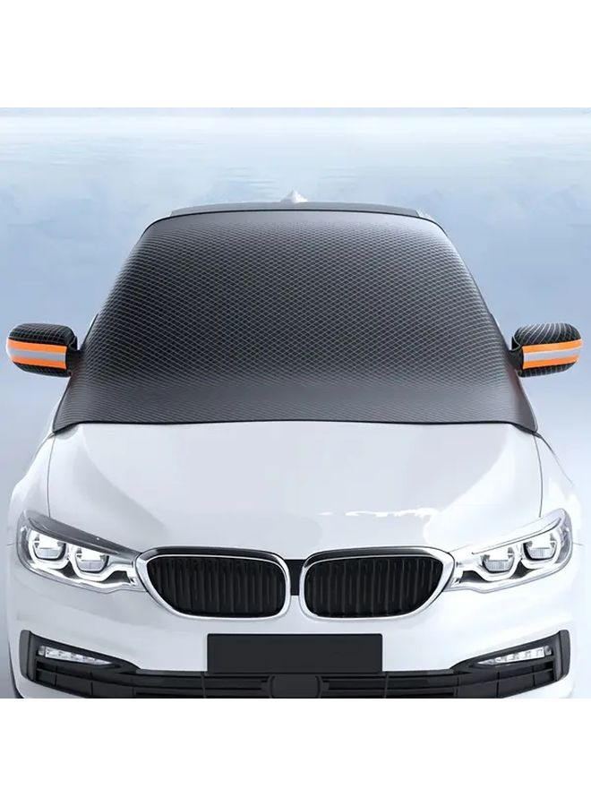 Small Car Windshield Snow Cover Heavy Duty Oxford Fabric Magnetic All Weather Windproof - Image 5