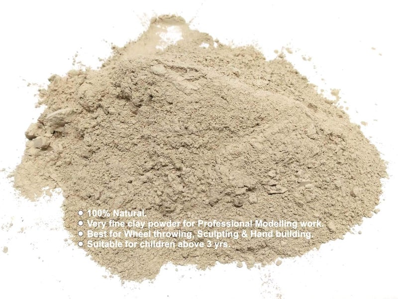 La Jarden 900g Natural Clay Powder Grey for EcoFriendly Ganesha Figurines Sculptures Modelling Jewellery Pottery Play Dough clay for kids clay for art and craft clay for Ganesh chaturthi