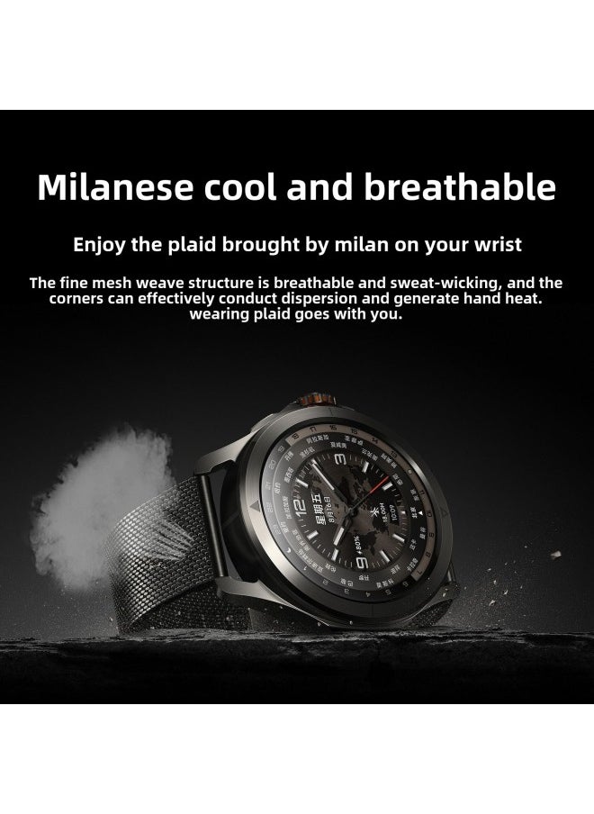 Generic Yu Bo Suitable For Xiaomi Watchs4sport Strap S3 Milanese Nice Magnetic S2 Breathable Huami Sports Wristband-Color:Milanese Magnetic Strap [rose Gold]-xiaomi Watch Color Watch/sports Version [22mm]  - Image 3