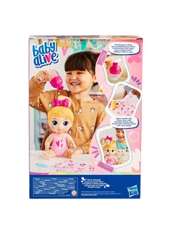 Baby Alive دمية ماء بيبي أليف شامبو سنجل هاربر هاغز شعر أشقر 11 إنش مجموعة لعبة، ألعاب للفتيات والفتيان من عمر 3 سنوات فما فوق  - Image 4