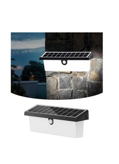 KASTWAVE Solar Lights, Solar Motion Lights Outdoor with 3 Modes, 10.2" Large Solar Wall Lights, Dusk to Dawn Solar Porch Lights, Waterproof Solar Lights for Front Door, Backyard Steps, Garage, Garden (1 Pcs)  - Image 1