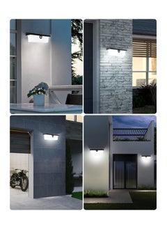 KASTWAVE Solar Lights, Solar Motion Lights Outdoor with 3 Modes, 10.2" Large Solar Wall Lights, Dusk to Dawn Solar Porch Lights, Waterproof Solar Lights for Front Door, Backyard Steps, Garage, Garden (1 Pcs)  - Image 5