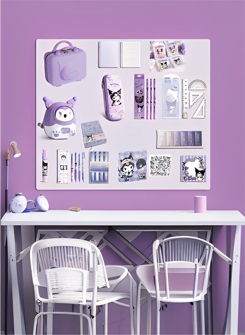 She&Little 92 Pack Stationery Gift Set, School Supplies, School Accessories, Stationary For School, Carrying Case with Complete Learning Supplies & Art Tools, Premium Collection for Gift Giving (Purple) - Image 2