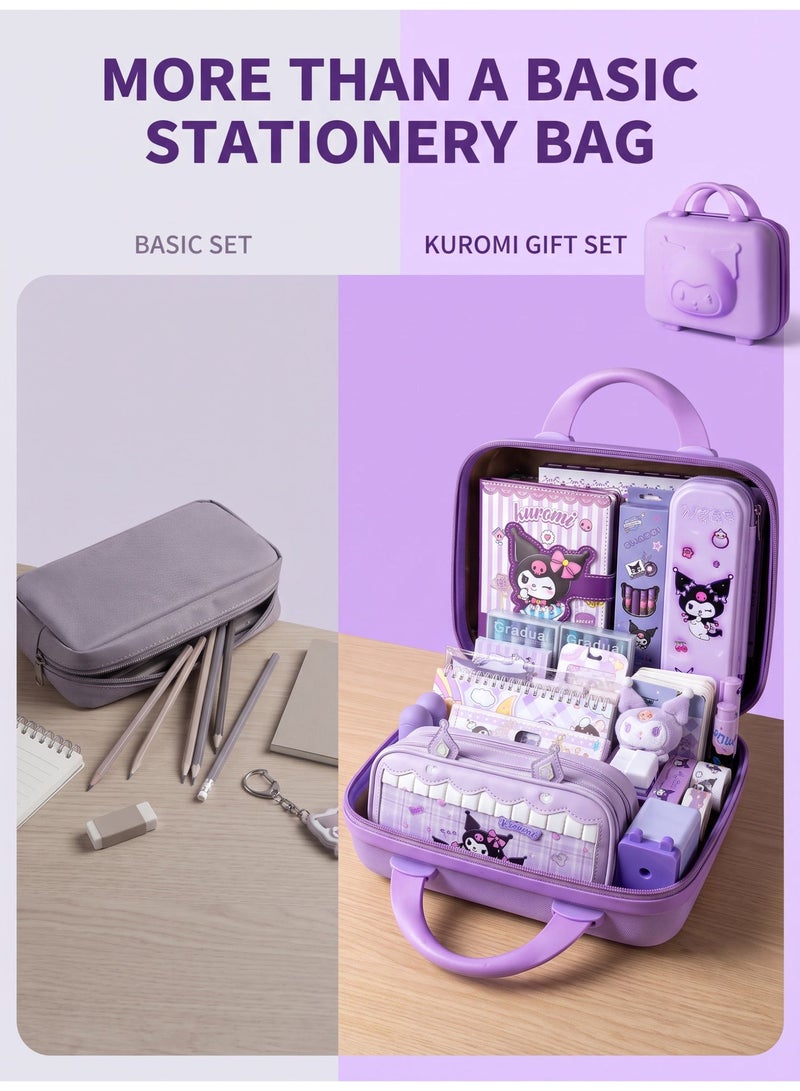 She&Little 92 Pack Stationery Gift Set, School Supplies, School Accessories, Stationary For School, Carrying Case with Complete Learning Supplies & Art Tools, Premium Collection for Gift Giving (Purple) - Image 5