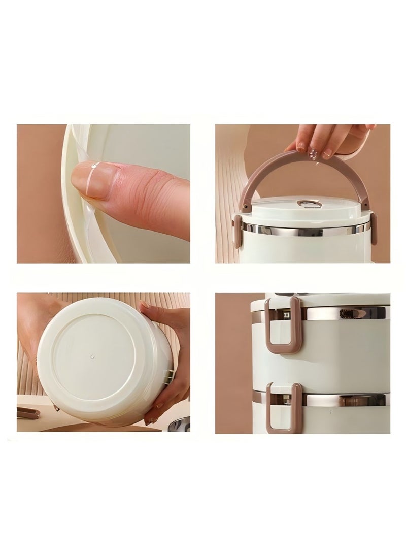 Lucky Large Capacity Stainless Steel Lunch Box With Lunch Bag Portable Thermal Bento Box For School Camping And Work Kitchen Organizers And Storage Kitchen Accessories - Image 2