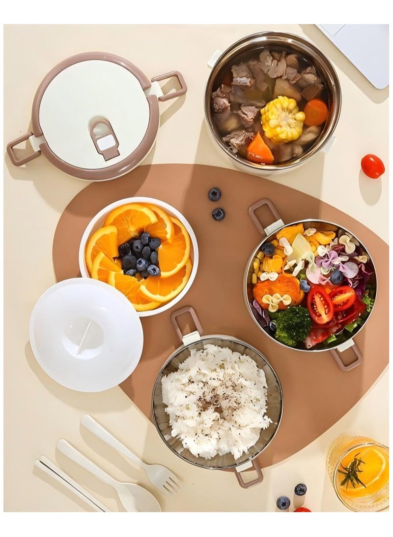 Lucky Large Capacity Stainless Steel Lunch Box With Lunch Bag Portable Thermal Bento Box For School Camping And Work Kitchen Organizers And Storage Kitchen Accessories - Image 4