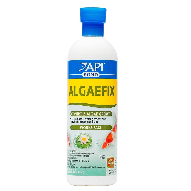 API POND ALGAEFIX (16 fl oz) Pond Algae Control - Copper Free - Clean, Clear Water - Up to 4800 Gallons - Safe for Fish & Plants - Water Gardens, Fountains - Natural Active Ingredient - EPA-Registered - Image 1