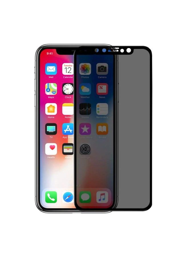 vesus Tempered Glass Screen Protector For Apple iPhone XS Max Black/Clear