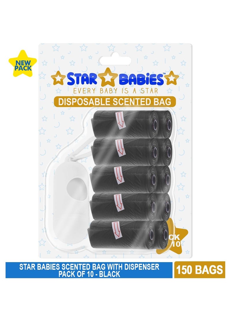 Scented Bag With Dispenser Blister - Pack of 10 - Black