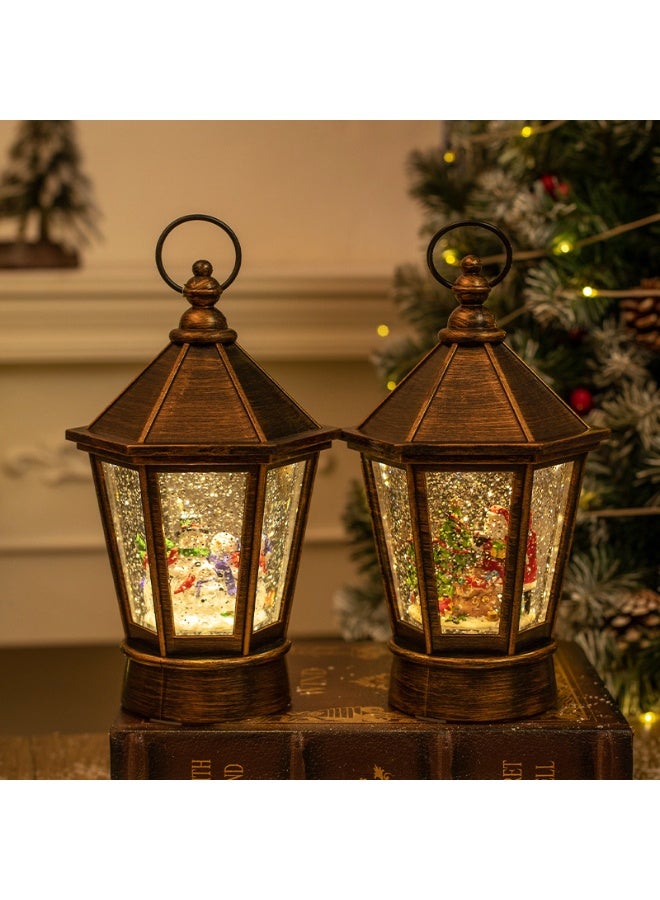 Crystal Christmas lights, Christmas gifts, bar, tabletop, and living room decorations Holiday decorations, Christmas decor, Christmas music, festive LED lights, Santa Claus, Christmas trees, snowmen, and Christmas water lanterns - Image 3