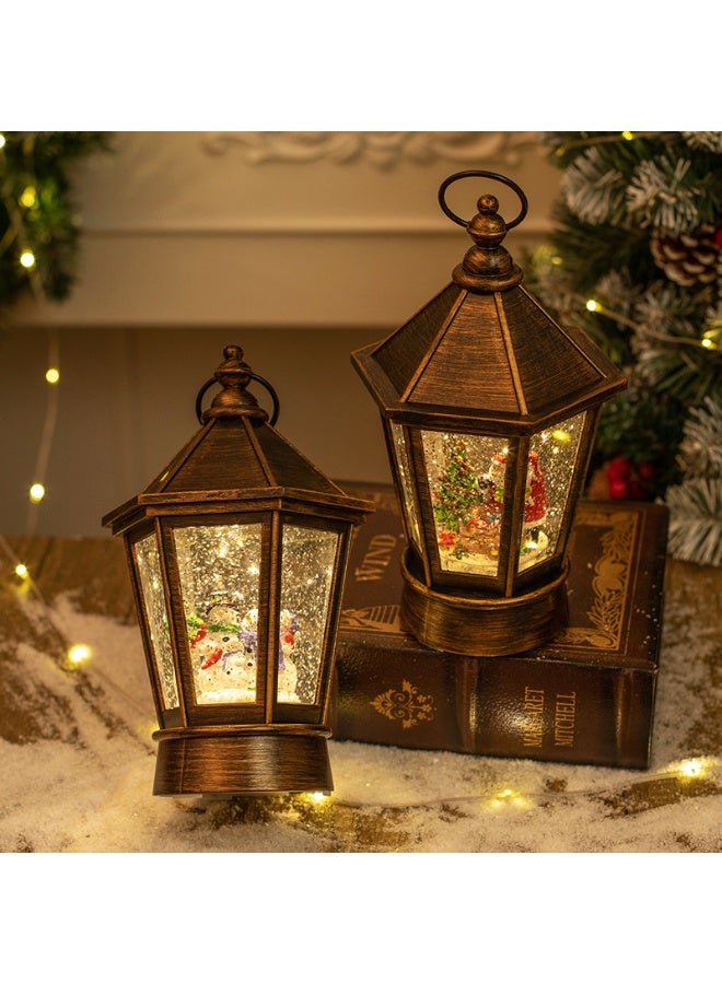 Crystal Christmas lights, Christmas gifts, bar, tabletop, and living room decorations Holiday decorations, Christmas decor, Christmas music, festive LED lights, Santa Claus, Christmas trees, snowmen, and Christmas water lanterns - Image 2