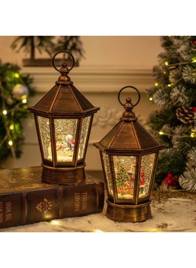 Crystal Christmas lights, Christmas gifts, bar, tabletop, and living room decorations Holiday decorations, Christmas decor, Christmas music, festive LED lights, Santa Claus, Christmas trees, snowmen, and Christmas water lanterns - Image 4