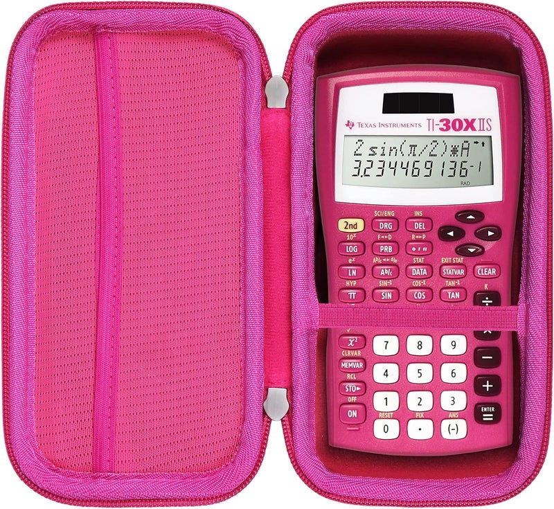 Khanka Carrying Case for Texas Instruments TI-30Xa / TI BA II Plus/TI-30XIIS /TI-30XS MultiView/TI-36X Pro Engineering Scientific Calculator, Case Only (Pink) - Image 1