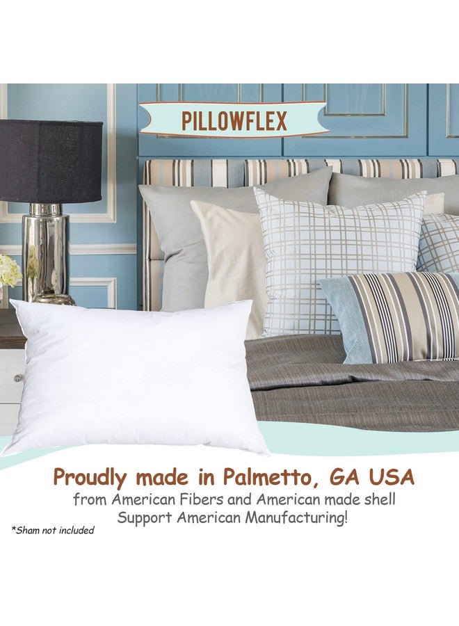 PILLOWFLEX Pillowflex Synthetic Down Pillow Insert - 12x18 Down Alternative Pillow, Ultra Soft, Small Rectangle, Lumbar, Travel, Neck, Sleeping Pillow - 1 Decorative Pillow Form - Image 4