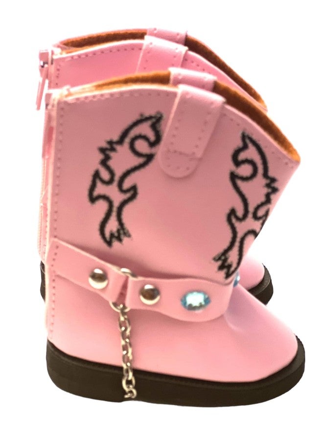 MBD 18 Inch Doll Boots- Pink Doll Boots Fits 18 Inch Fashion Girl Dolls - Image 2