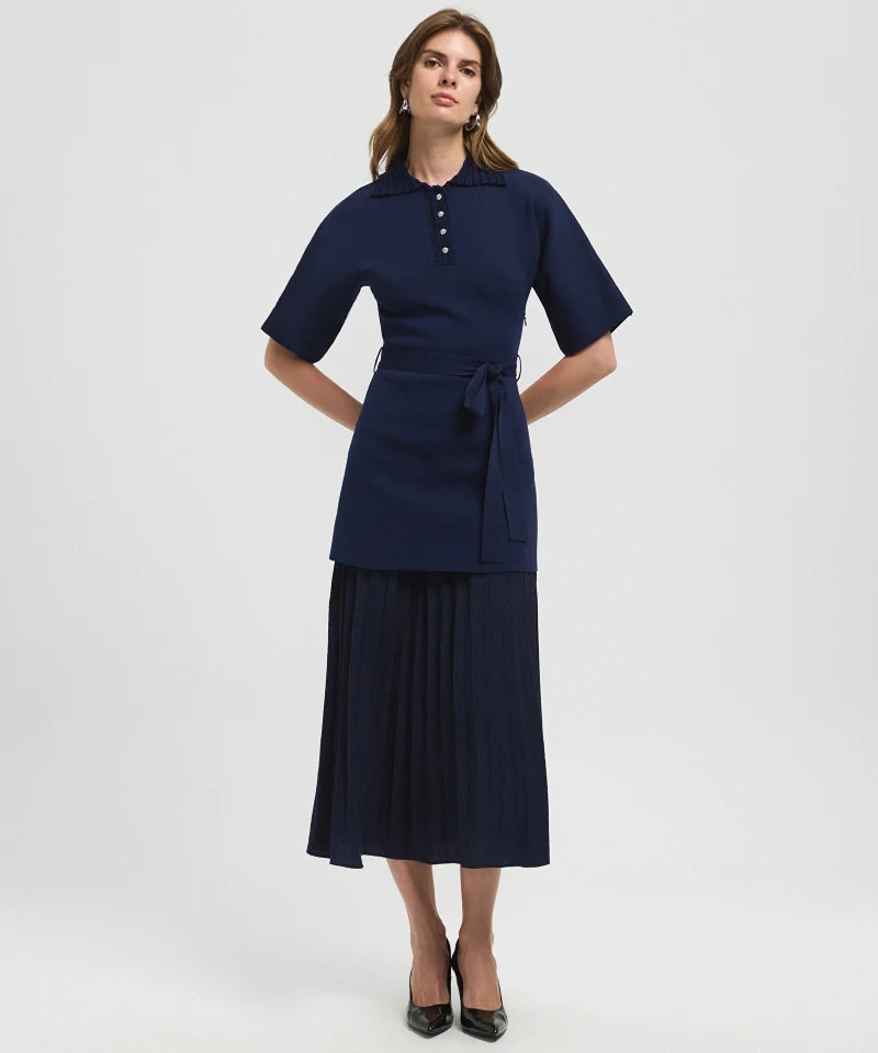 Layered Pleated Dress